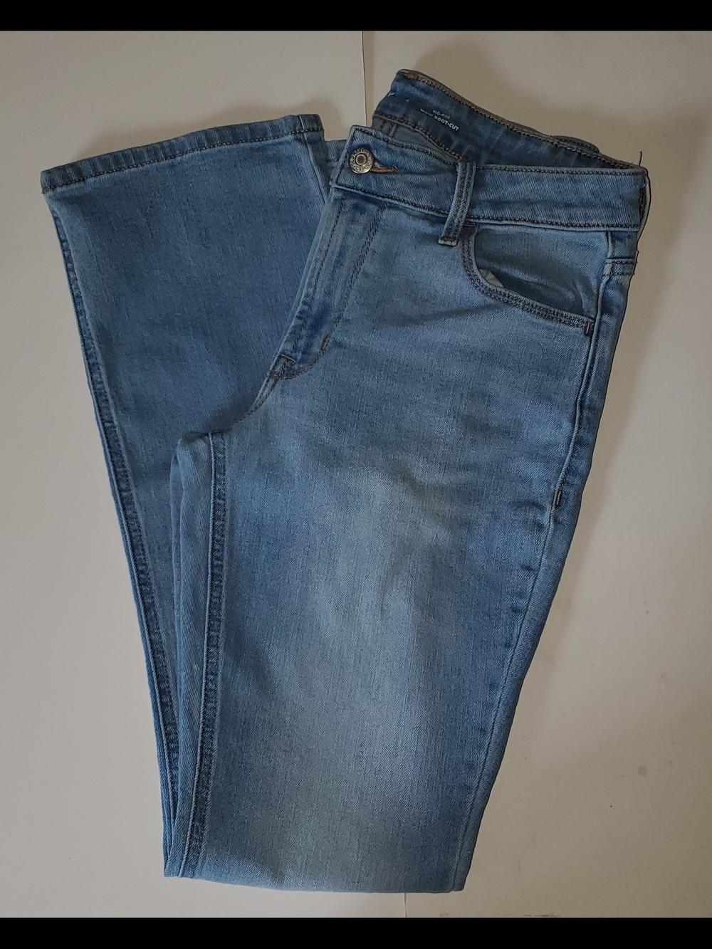 Old Navy Light Blue Mid-Rise Boot-Cut Jeans